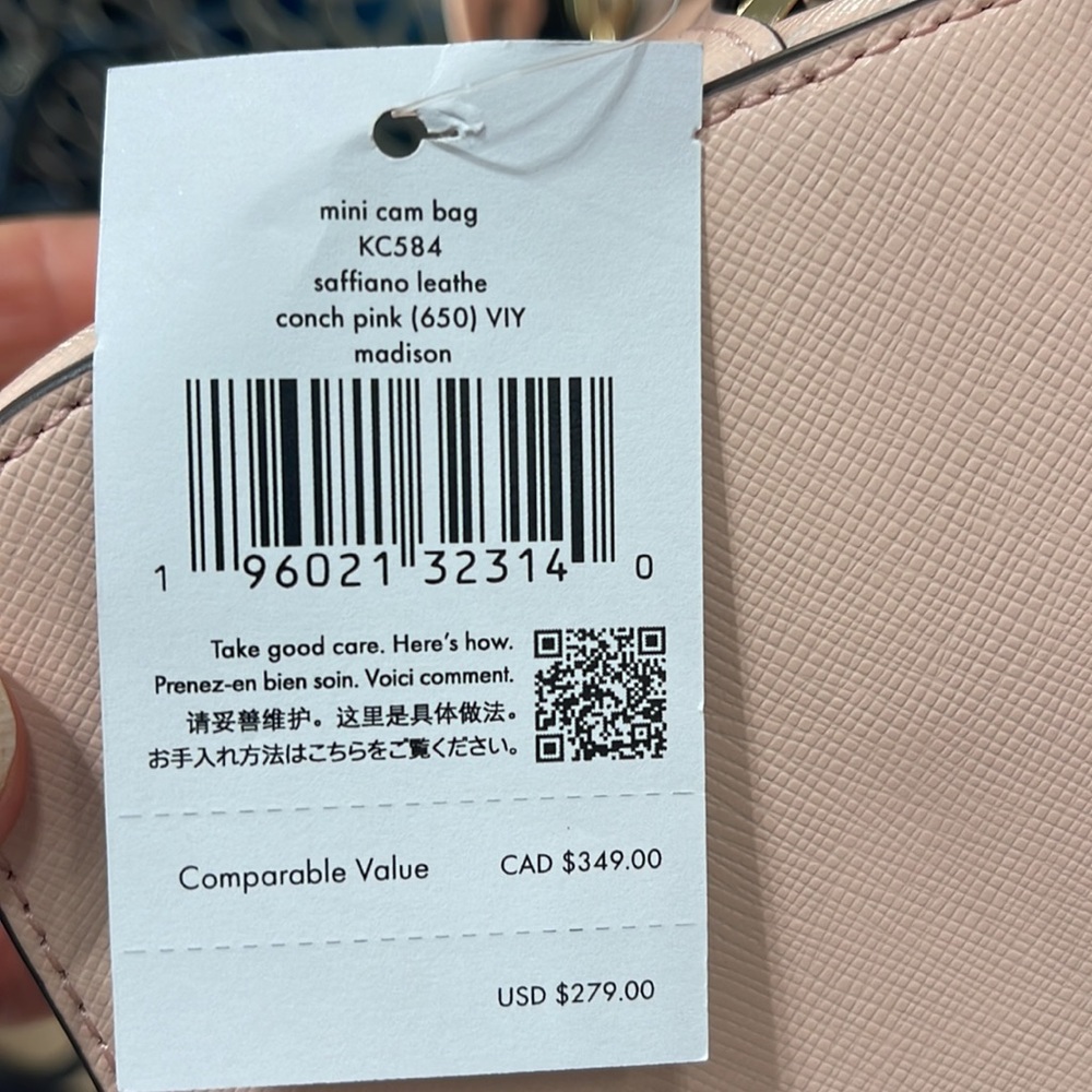 Kate Spade Madison Mini Camera Bag
COLOR:
Conch Pink
NWT - Picture 8 of 16